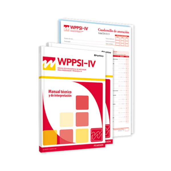 WPPSI-VI, ESCALA DE INTELIGENCIA DE WECHSLER PARA INFANTIL Y PRIMARIA-IV. Juego Completo