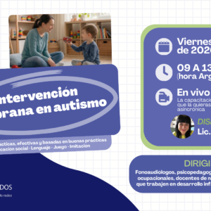 Curso Intensivo de Intervención Temprana en Autismo - Julio 2026
