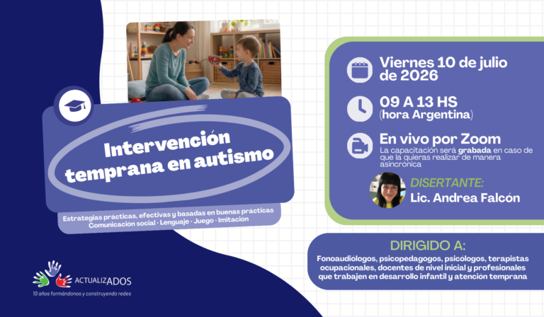 Curso Intensivo de Intervención Temprana en Autismo – Julio 2026