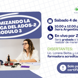 OPTIMIZANDO LA PRÁCTICA DEL ADOS-2 MÓDULO 3