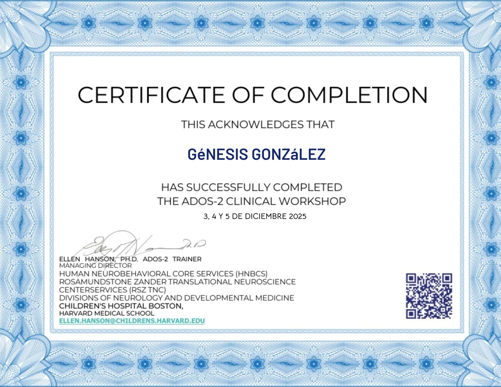 Curso Oficial ADOS -2 - Diciembre ¡última del año!